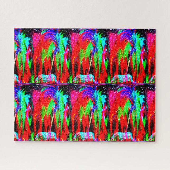 Magical tropical forest art jigsaw puzzle (Horizontal)