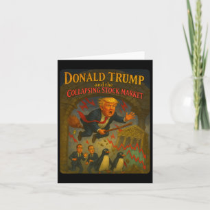 Magical Trump Wizard Funny Stock Market Crash Adve Card