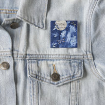 Magical Twilight Dance Dragonfly Cyanotype Pinback