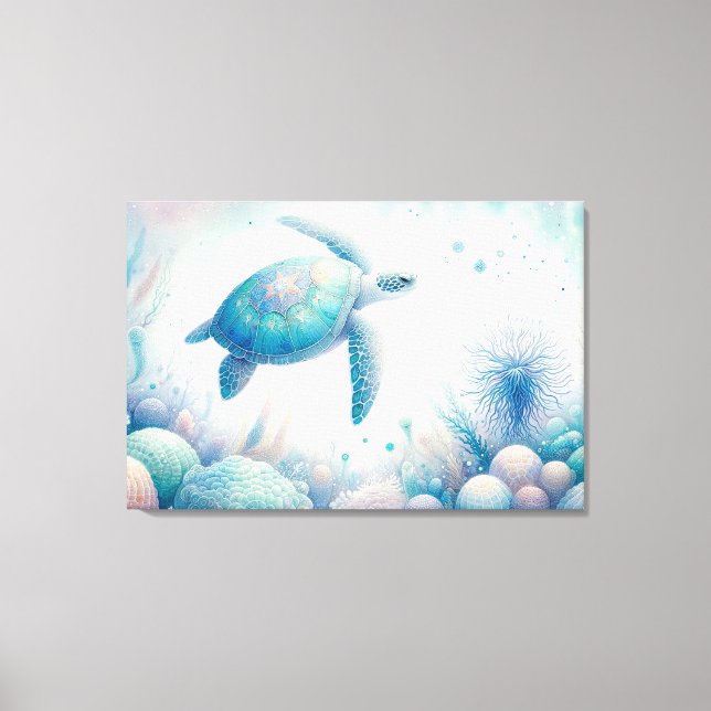 Magical Underwater Sea Turtle Print (Front)
