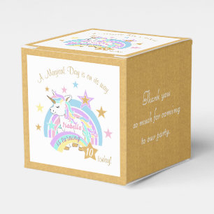 Magical Unicorn 00th Birthday Favor Box