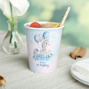 Magical Unicorn 1st Birthday Paper Cups