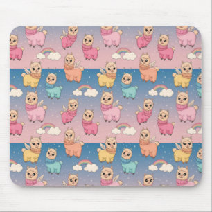 Magical Unicorn and Stars Pattern Design Mouse Pad