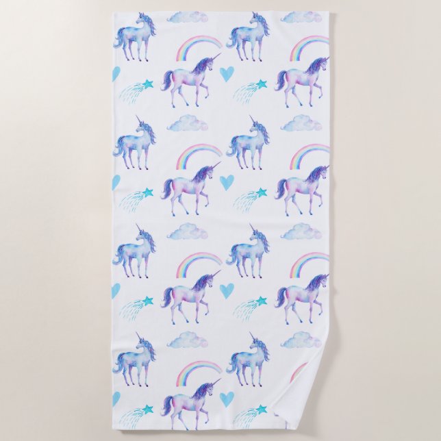 Magical Unicorn Beach Towel (Front)