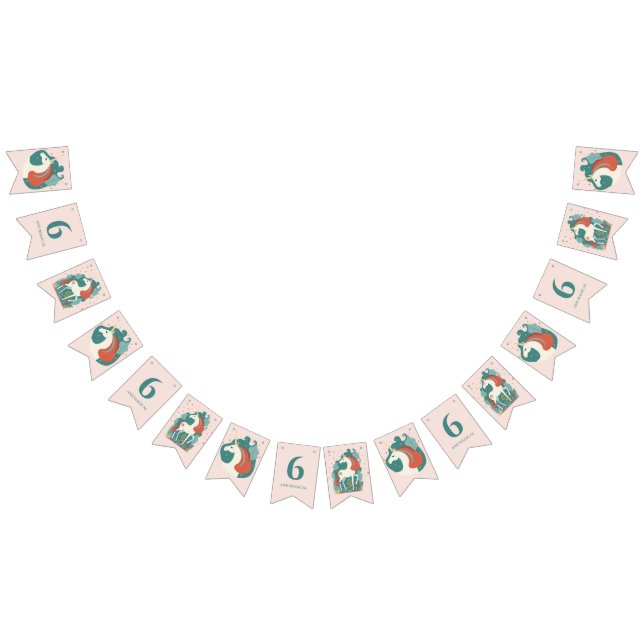 Magical Unicorn Birthday Bunting Flags (All)