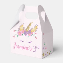 Magical Unicorn Birthday Favour Box
