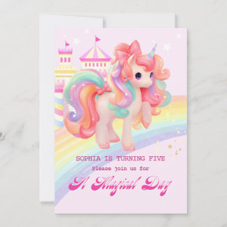 Magical Unicorn Birthday Invitation