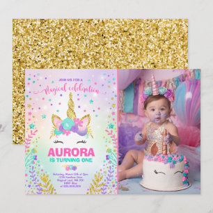 Magical Unicorn Birthday Invitation Unicorn Party