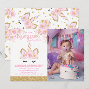 Magical Unicorn Birthday Invitation Unicorn Party