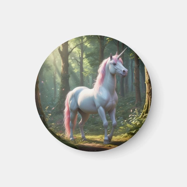 Magical Unicorn Birthday Magnet (Front)