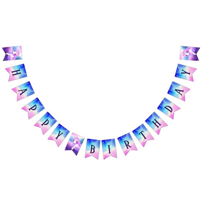 Magical Unicorn Birthday Party Bunting Flags (All)