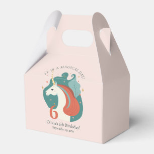 Magical Unicorn Birthday Party Favor Box