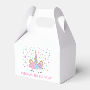 Magical Unicorn Birthday Party Favour Box