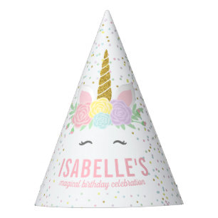Magical Unicorn Birthday Party Hat
