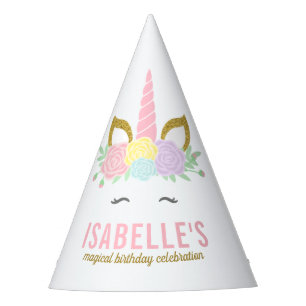 Magical Unicorn Birthday Party Hat