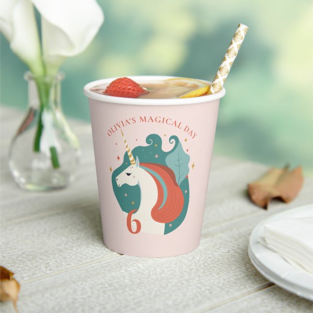 Magical Unicorn Birthday Party Paper Cups (Insitu)
