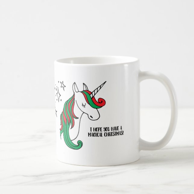 Magical Unicorn Christmas Coffee Mug (Right)