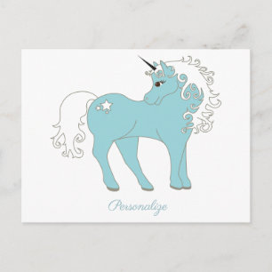 Magical Unicorn Cute & Adorable with Star Postcard