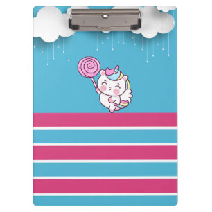Magical unicorn design  clipboard