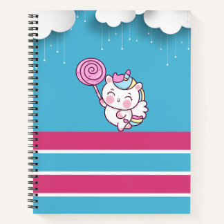 Magical unicorn design  notebook