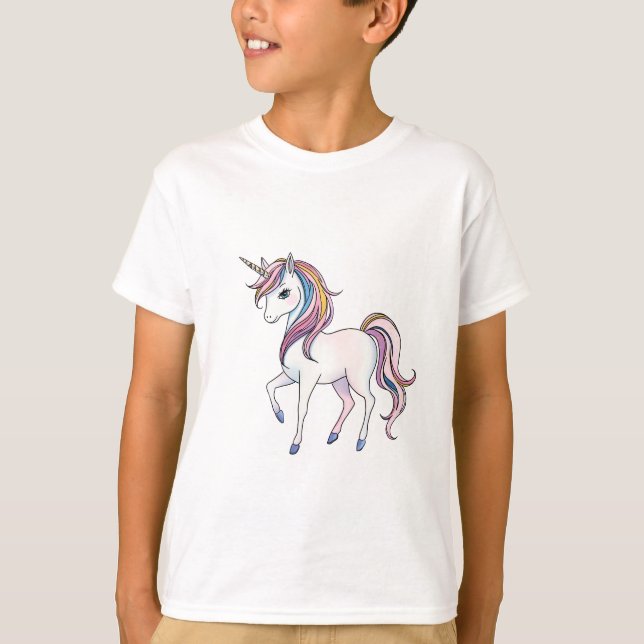 Magical Unicorn Dreams - Whimsical Fantasy Design T-Shirt (Front)