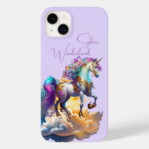 Magical Unicorn Fantasy clouds beautiful Birthday Case-Mate iPhone 14 Plus Case