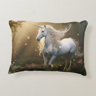 Magical unicorn for a fairy tale accent pillow