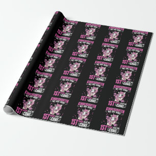 Magical Unicorn Girls 1st Grade Kindergarten Wrapping Paper