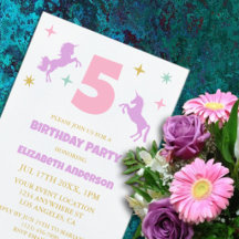 Magical Unicorn Girls Birthday