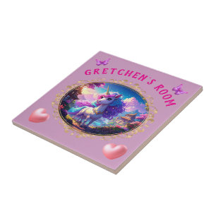 Magical Unicorn Girl's Room Tile