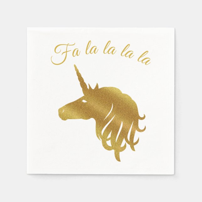Magical Unicorn Holiday Napkin (Front)