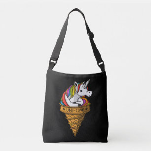 Magical Unicorn Ice Cream Funny Joke Crossbody Bag
