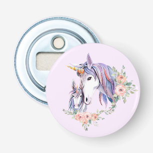 Magical Unicorn Mom & Baby Watercolor Bottle Opener