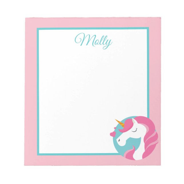 Magical Unicorn Notepad (Front)