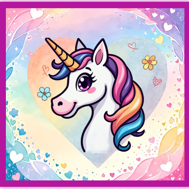 Magical Unicorn Nursery Poster (Creator Uploaded)