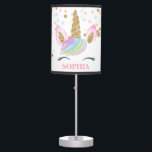 Magical Unicorn Personalized Baby Girl Cute Table Lamp<br><div class="desc">Magical Unicorn Personalized Baby Girl Cute</div>