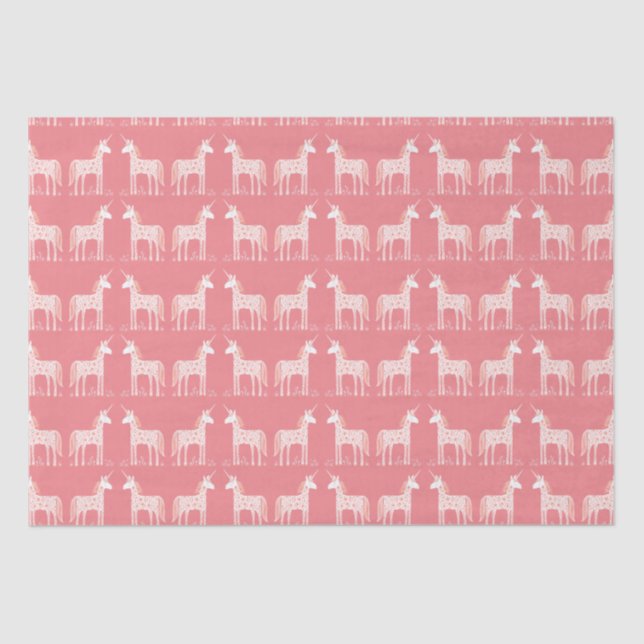Magical Unicorn Pink Tissue Paper (Front)