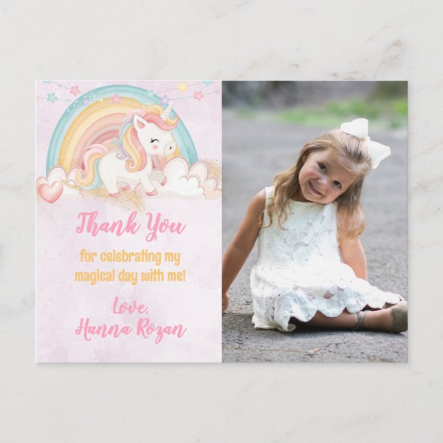 Magical Unicorn Postcard (Front)