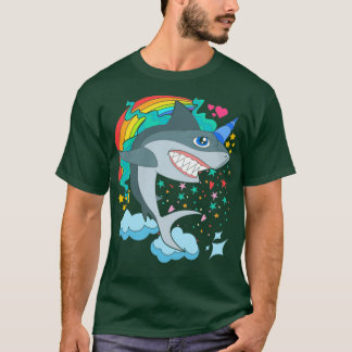 Magical Unicorn Rainbow Sharkicorn Fantasy Animal  T-Shirt