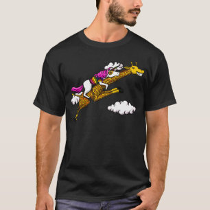 Magical Unicorn Riding Giraffe Funny Animals T-Shirt