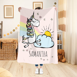 Magical Unicorn Sherpa Blanket