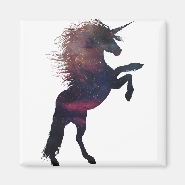 Magical Unicorn Space Nebula Magnet (Front)
