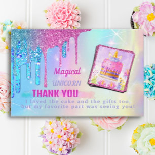 Magical Unicorn Thank You Card