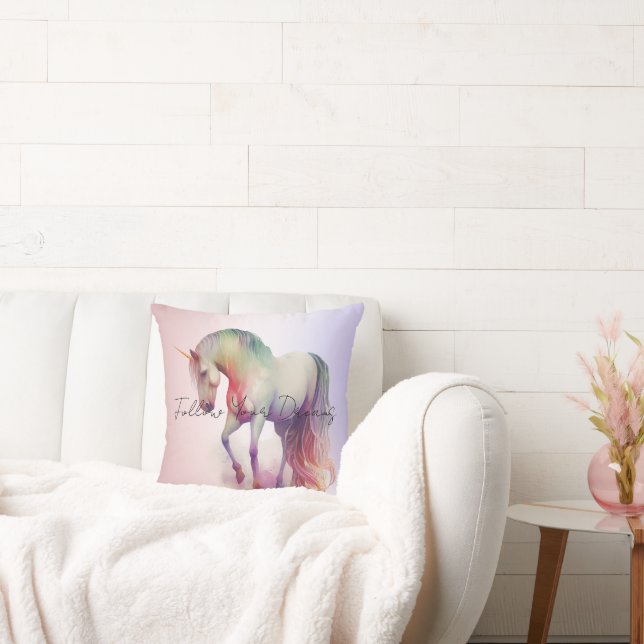 Magical Unicorn Throw Pillow (Couch)