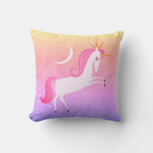 magical unicorn throw pillow