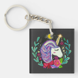Magical Unicorn Vibes  Keychain