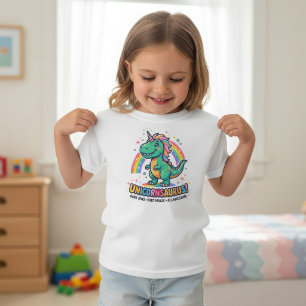 Magical Unicornsaurus Rainbow Dinosaur T-Shirt