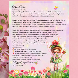 Magical Uniqueness Fairy Keepsake Letter For Kids