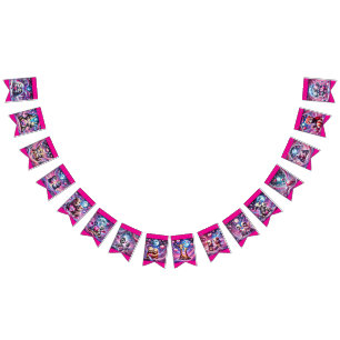 Magical Valentine's Day Animals Bunting Flags