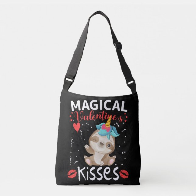 Magical Valentine's Kisses Crossbody Bag (Front)